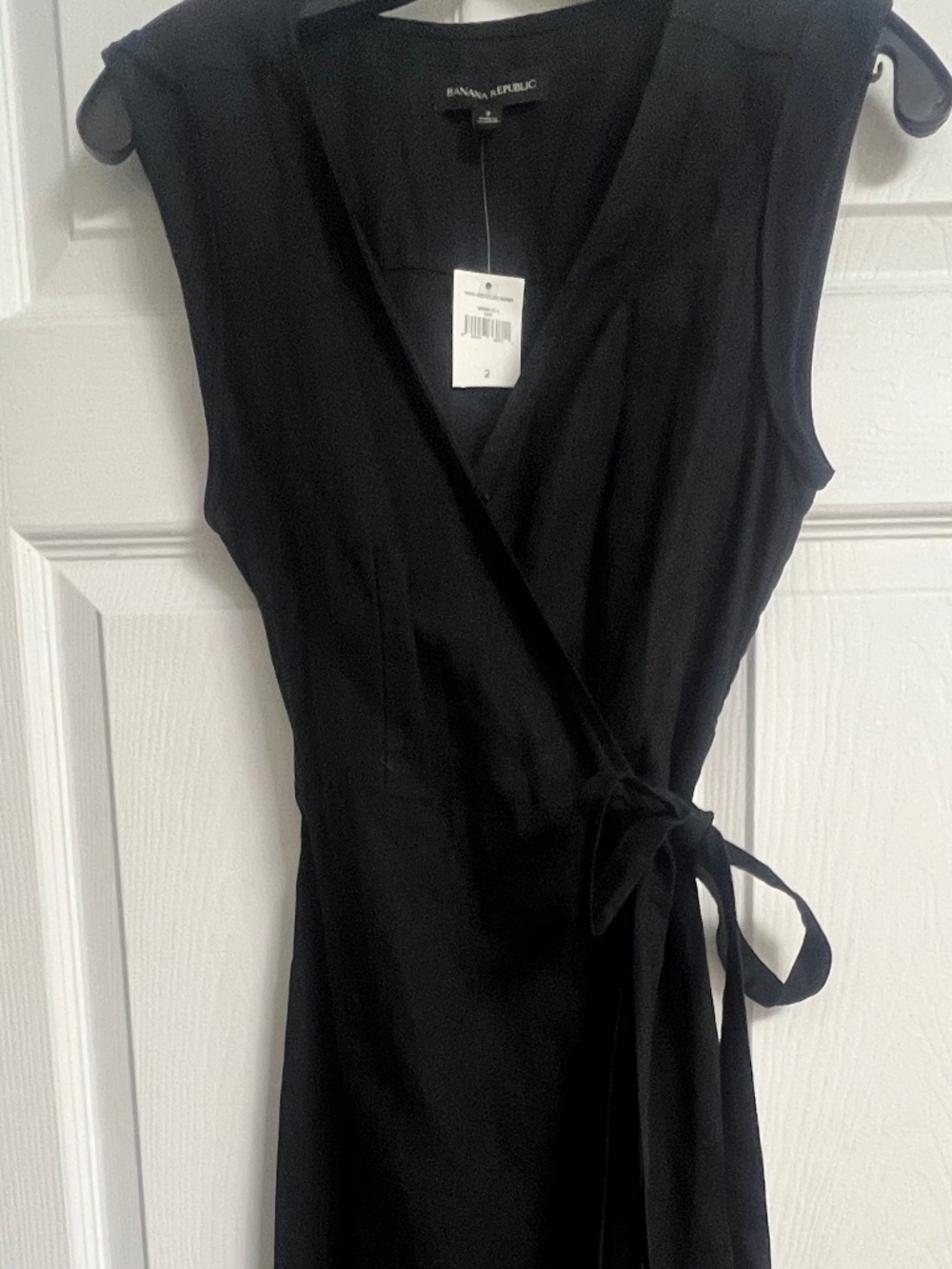 Banana Republic linen wrap dress